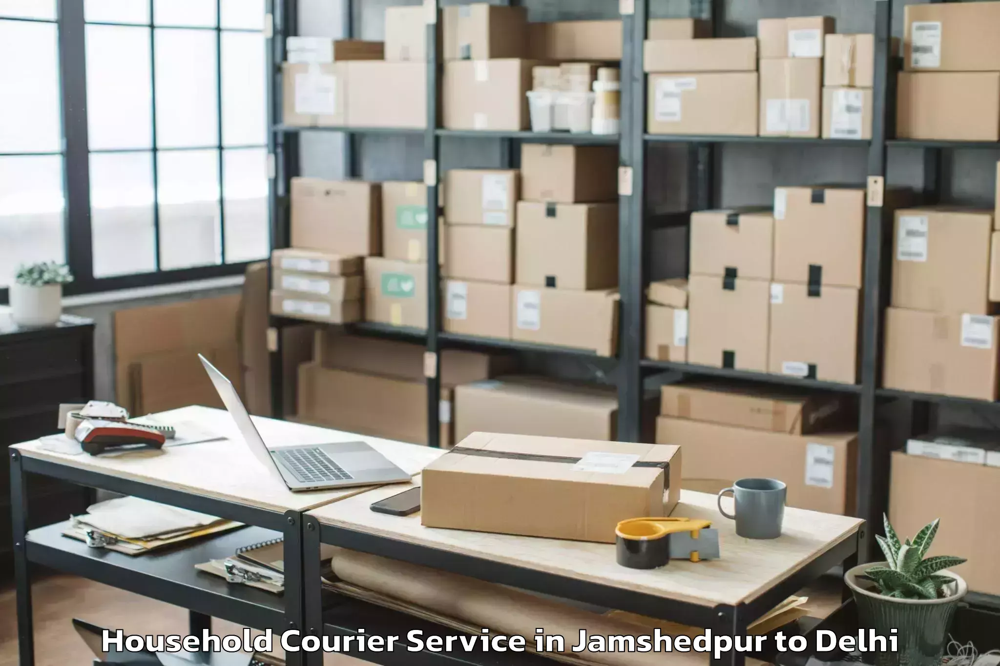 Easy Jamshedpur to Pitampura Household Courier Booking